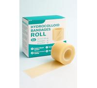 Hydrocolloid Roll 5cmx300cm, Rouleau Hydrocolloïde, Pansement Hydrocolloïde Adhésif Imperméable pour Soins des Plaies, Rouleau Pansement Hydrocolloïde Cicatrisant Ampoule Respirante Découpable