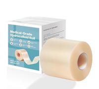Hydrocolloid Roll Bande Hydrocolloïde 5cm x 1.5m - TONBAO Pansements Imperméables Auto-Adhésifs pour Acné, Ampoules et Soins des Plaies