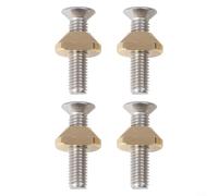 Hydrofoil pour m6 Metal 4pcs Anti-Desserrage Surf Hydrofoil | pour m6 pour robuste, anneau silicone , anti- pour desserrage, pour longboard, usage longue durée(B1 (without screws))