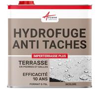 Hydrofuge imperméabilisant terrasse, balcon, sol, garantie 10 ans, anti-taches, pierres, dalle, béton - 0.75 L - ARCANE INDUSTRIES