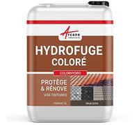 Hydrofuge Toiture Coloré Tuiles Béton Ardoise 5 L Brun Sepia - RAL 8014