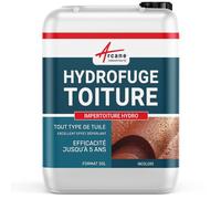 Hydrofuge Toiture, imperméabilisant tuiles incolore - IMPERTOITURE HYDRO - 20 L (jusqu'à 100 m²) - ARCANE INDUSTRIES