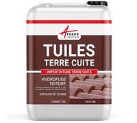 Hydrofuge Toiture Tuiles Terre Cuite - Imperméabilisant Toiture Poreuse Incolore - Protection Durable Contre Eau et Infiltrations - 20 L (jusqu'à 100 m²) - ARCANE INDUSTRIES