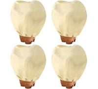 Hydrogarden Housse hivernage pour Plantes, Housse d'hivernage Non tissée 80 g/m² Protection Contre Le Gel des Plantes en Pots et rosiers (120x180cm) - 4 pièces