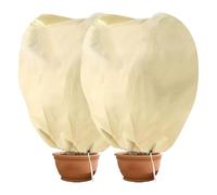 Hydrogarden Housse hivernage pour Plantes, Housse d'hivernage Non tissée 80 g/m² Protection Contre Le Gel des Plantes en Pots et rosiers (100x80cm) - 2 pièces