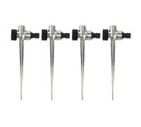 Hydrogarden Pointe D'arrosage, 4 Pièces 1/2 Pouce Filetage Femelle Côté Interface de Filetage Externe Connecteur D'arroseur D'arrosage de Pelouse en Métal pour L'irrigation de Pépinière et