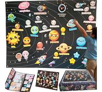 HYDROGELIX® Système solaire Kawaii, montessori, jeux éducatifs enfants, kit solaire pour garçons et filles, cadeau fille 5 ans et plus, jouets enfants 5 ans et plus. Cadeaux d'anniversaire enfants