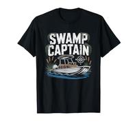 Hydroglisseur Capitaine des Marais Airboat De Floride T-Shirt