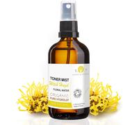 Hydrolat D'hamamélis Biologique 1lTonique Visage Et CorpsHydratant NaturelDémaquillant 100% NaturelBase Pour Cosmétiques Diy,Transparente,1 L (Lot De 1)