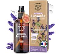 Hydrolat Lavande Bio-Apaise,Purifie Et Régule L'acné-Spray Lavande Bio Pour Visage,Corps Et Cheveux-Eau Florale 100% D'origine Naturelle,Fabriqué En France-Flacon Verre-100ml