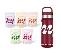 Hydrology® 5 sachets de 15 pastilles + une gourde 500 mL Bordeaux offerte