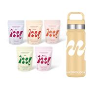Hydrology® 5 sachets de 15 pastilles + une gourde 500 mL Jaune offerte
