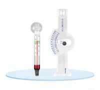 Hydromètre d'eau de mer avec mesures de salinité et de densité à double échelle pour l'entretien de l'aquarium et l'analyse de l'eau (D)