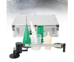 Hydromètre et testeur de boue, Kit d'analyse pour boues de forage (Teneur en sable, Viscosimètre) - Kit 3 pièces avec hydromètre, pour puits de pétrole, utilisation sur site et en laboratoire