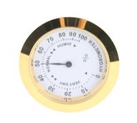 Hydromètre, thermomètre rond pour guitare hygromètre hygromètre à cigares rond système de soin d'humidité de guitare compteur de température d'humidité pour étui de guitare de