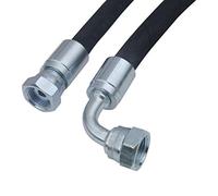 Hydromot Tuyau hydraulique 2SC, BSP, DN10 3/8", IG/IG 90°, adapté à vos besoins, taille 5000