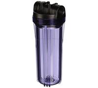 Hydronix hf3-10 Clbk34 25,4 cm Clear boîtier avec capuchon Noir Rib, 3/10,2 cm ports