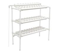 Hydroponie, Kit de Culture Hydroponique 90 Sites 3 Couches Potager Intérieu | Système Hydroponique Vertical Sans Terre 10 Tuyaux 90 Trous, Pompe 4W Minuteur pour Légumes Herbes Aromatiques Maison