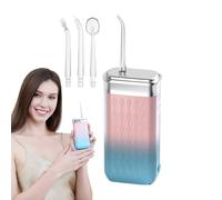 Hydropropulseurs Dentaires, Mode Pulsion Réglable Appareil Dentaire, Avec 4 Mode Pulsé Réglable Réservoir 200ml Fonctionne Sur Batterie Silencieux Étanche Pour Nettoyage Des Prothèses Dentaires Et