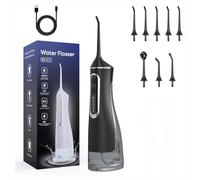 Hydropulse Pro - Portable Water Flosser with 4 Modes & 8 Tips,Jet Dentaire Hydropulseur Portable,Jet Dentaire Sans Fil Rechargeable,Jet Dentaire Hydropulseur,Irrigateur Oral Professionnel (Noir)