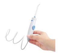 Hydropulseur Buccal, Ensemble De 9 Embouts Rechange For Jet D'eau Dentaire, Tuyau Et Poignée, Blanc, Modèle Rechargeable, Compatible Avec WP660 WP100(WP100 - Push White)