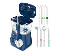 Hydropulseur dentaire Aquapik - Water flosser IPX7 avec 10 niveaux de pression, 8 embouts, réservoir 600 ml, idéal orthodontie, implants et gencives sensibles