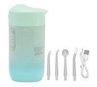 Hydropulseur dentaire électrique portable télescopique à haute pression, nettoyage des dents, élimine le tartre, vert