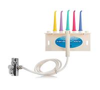 Hydropulseur dentaire pour usage familial, 5 embouts de jet de couleur pour robinet et douche, irrigateur bucco-dentaire, pression d'eau non électrique, nettoyage des dents, économie d'énergie et