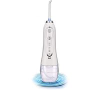 Hydropulseur dentaire rechargeable sans fil : nettoyeur de dents électrique avec câble USB, IPX7 étanche pour soins des ponts buccaux, 5 modes, réservoir d'eau amovible de 300 ml
