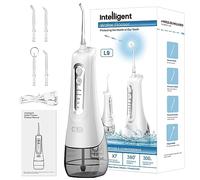 Hydropulseur dentaire sans fil, 4 modes de nettoyage, 4 conseils de jet, IPX7 étanche et USB Rechargeable Nettoyeur dentaire électrique pour voyage et homful, orthodontique, soins dentaires