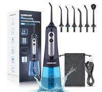 Hydropulseur dentaire sans fil - Réservoir professionnel de 300 ml - Mode bricolage - Irrigateur dentaire rechargeable par USB - Pour la maison et les voyages - Étanchéité IPX7 - 6 modes d'irrigation
