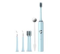 Hydropulseur Échographie Jet Dentaire Professionnel Brosse à Dents Électrique Hydropulseur IPX7 Étanche 4 Modes de Nettoyage des Dents USB Set Dentaire