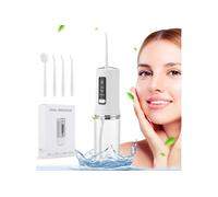 Hydropulseur Jet Dentaire Portable Rechargable 4 Busettes Irrigateur Electrique étanche 3 Modes 230ML