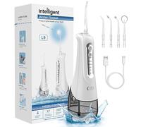 Hydropulseur sans fil pour le soin des dents et des gencives - Irrigateur buccal portable rechargeable, 4 modes, étanchéité IPX7 pour la maison, les voyages et la douche