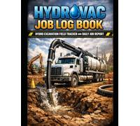 HYDROVAC JOB LOG BOOK: Hydro Excavation Daily Report & Field Tracker for Crews, Foremen & Contractors