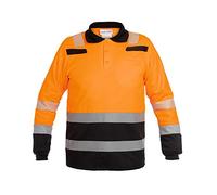 Hydrowear 040470OB-XS Polo Trendy High Visible Line, Hi-Vis Orange/Noir, Taille XS