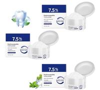 Hydroxyapatite 2025 Lot de 3 poudres dentaires pour émail Protection Émail, Nettoyage des dents blanches claires, menthe fraîche douce, élimine la mauvaise haleine, dentifrice pour dents sensibles