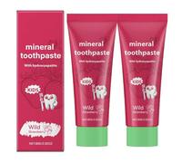 Hydroxyapatite Dentifrice à la fraise - Conçu pour les enfants, Dentifrice Natural Probiotic Hydroxylapatite pour enfants, Dentifrice contre les caries dentaires pour protéger l'émail (2)