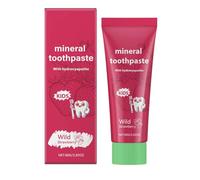 Hydroxyapatite Dentifrice à la fraise - Conçu pour les enfants, Dentifrice Natural Probiotic Hydroxylapatite pour enfants, Dentifrice contre les caries dentaires pour protéger l'émail (1)