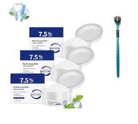 Hydroxyapatite en poudre, 7.5% Nano Microcrystalline Dentifrice, Poudre de restauration des dents, blanchir les dents et restaurer le parfum de la menthe, soins de nettoyage en profondeur (3pcs)