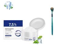 Hydroxyapatite en poudre, 7.5% Nano Microcrystalline Dentifrice, Poudre de restauration des dents, blanchir les dents et restaurer le parfum de la menthe, soins de nettoyage en profondeur (1pcs)