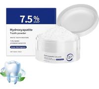 Hydroxyapatite microcristalline en poudre, Hydroxyapatite 7,5% en poudre pour les dents, Nano Hydroxyapatites en poudre pour dentifrice, haleine fraîche, soins de nettoyage en profondeur. (1pcs)
