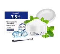 Hydroxyapatite Tooth Powder, 7.5% Nano Microcrystalline Hydroxyapatite Powder for Teeth, Natural Enamel Repair, Deep Cleaning Care Teeth (1PCS)