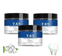 Hydroxyapatite Tooth Powder, 7,5% Poudre blanchissante dents pour protection de l'émail, pour dents blanches, dentifrice à l'hydroxyapatite pour blanchissant,menthe douce, haleine fraîche (3)