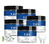 Hydroxyapatite Tooth Powder, 7,5% Poudre blanchissante dents pour protection de l'émail, pour dents blanches, dentifrice à l'hydroxyapatite pour blanchissant,menthe douce, haleine fraîche (5)
