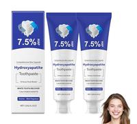Hydroxyapatite Toothpaste,7.5% Nano Hydroxyapatite Toothpaste for Sensitive Teeth,Enamel Protection & Repair,Tooth Strengthening,Gentle Mint,Fresh Breath,Maintains Oral Health (2pcs)