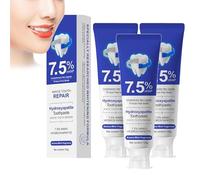 Hydroxyapatite Toothpaste, White Tooth Repair Toothpaste, Nano Hydroxyapatite, 7.5% Nano Hydroxyapatite Toothpaste, For Sensitive Teeth,Daily Protection, Long-Lasting Fresh Breath (3PCS)