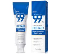 Hydroxylapatite Dentifrice à 9,9% 120 g, Dentifrice à L'hydroxyapatite Nano Sans Fluor, Aide à Reminéralisation, Protège L'émail, Soulage la Sensibilité, Renforce les Dents, Soins Buccaux Quotidiens