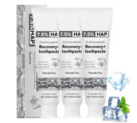 Hydroxylapatite Dentifrice Blanchissant à 7.5%, Dentifrice Reminéralisant à Nano Hydroxyapatite, Protège L'émail, Soulage La Sensibilité, Renforce Dents, Soins Buccaux Quotidiens (3)