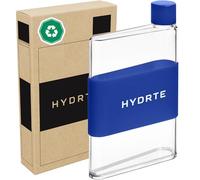 Hydrte Bouteille d'eau plate de 350 ml, anti-fuite et design fin, bouteille d'eau mignonne fabriquée pour homme et femme, sans BPA, carrée